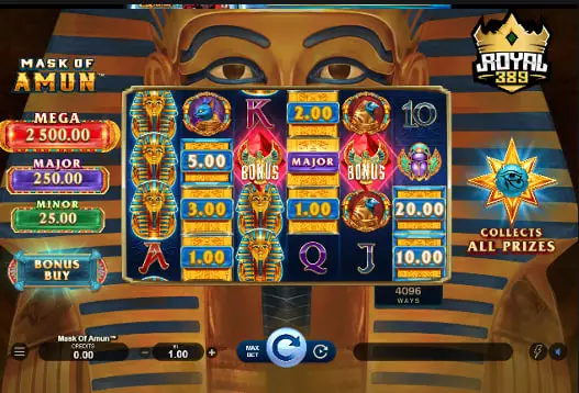 Game Mask of Amun di Royal389 Slot